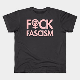 FCK Fascism - censored - dusty pink Kids T-Shirt